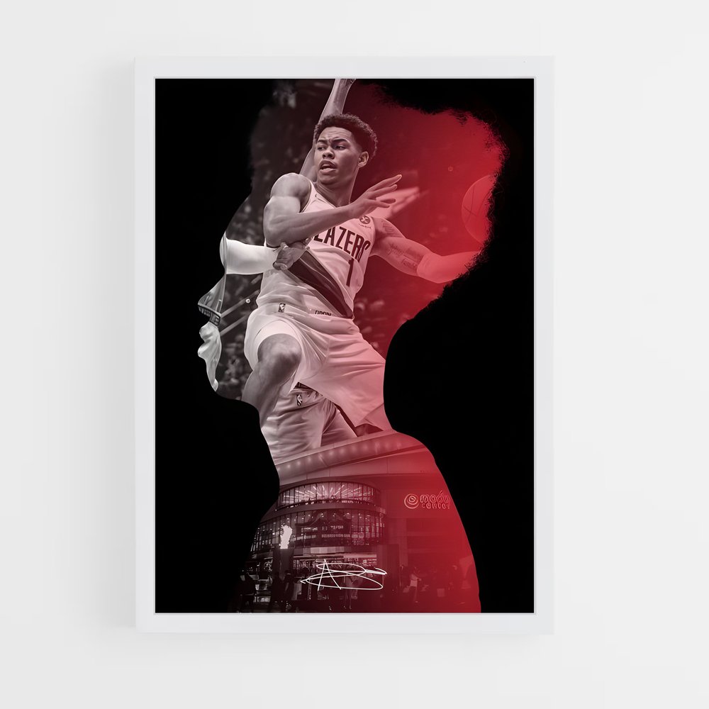 Poster Slam Dunk Simons – affiche Basketball (vue 3)